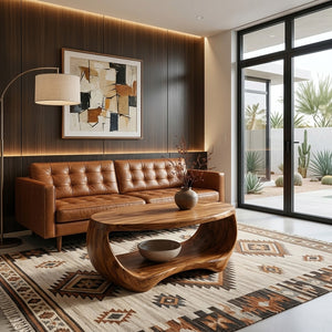 Modern Coffee Table Oval Shape For Living Room