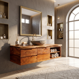 Japandi Wall Mounted Vanity Urban Loft Bathroom