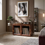 Coastal Minimalist Record Storage Cabinet Beach House