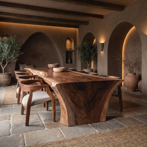 Wabi Sabi Organic Dining Table For Dining Room