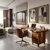 Urban Writing Desk With Drawer Storage For Apartment Office