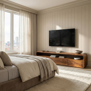 Modern Organic TV Console For Living Room