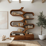 Contemporary Artistic Sculptural Bookshelf For Living Room