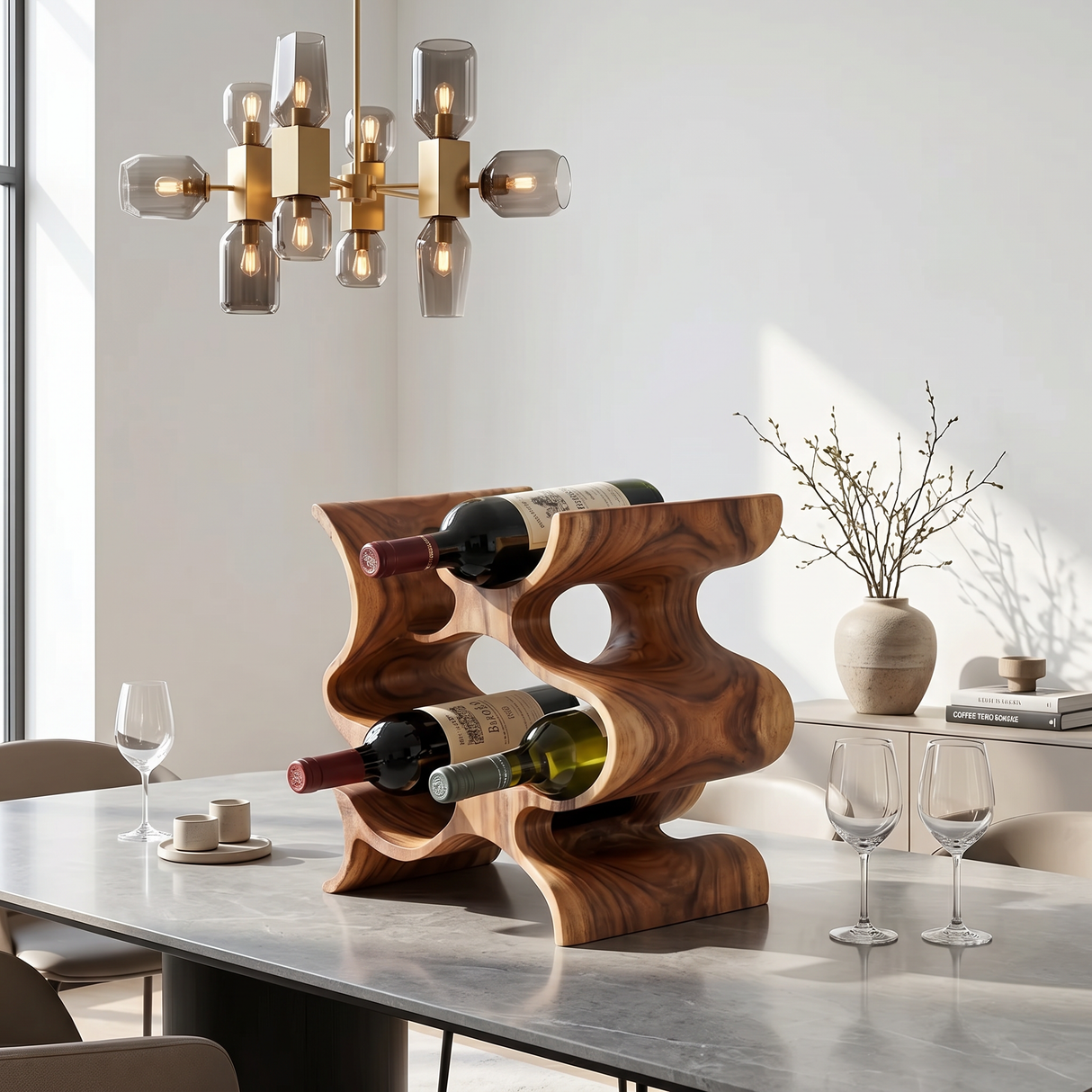Farmhouse Wine Stand For Furniture Accent Feature