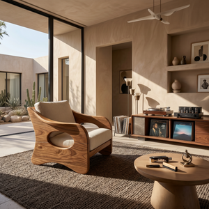 Contemporary Curved Armchair Executive Office Lounge