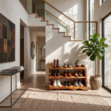 Minimalist Tall Shoe Rack For Mudroom Hallway Display Section