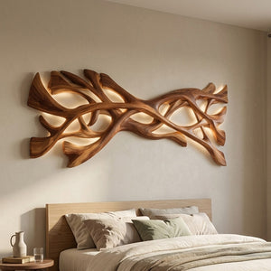 Organic Wood Wall Art For Contemporary Home Accent