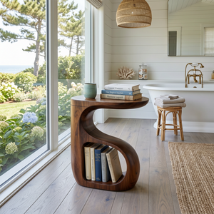 Modern Organic End Table For Open Living Space