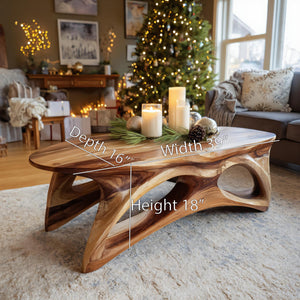 Organic Sculptural Coffee Table For Lounge Or Holiday Decoration