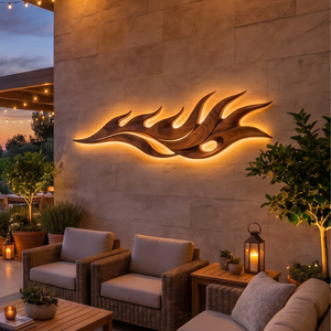 Modern Contour Wall Art Panel For Reading Lounge Area