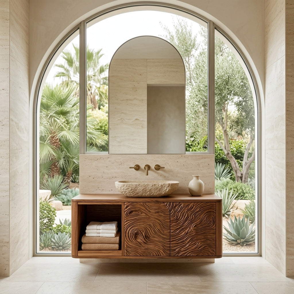 Contemporary Floating Bathroom Vanity For Spa Bathroom