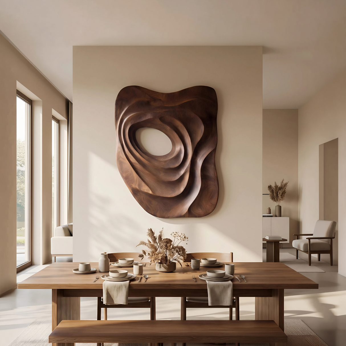 Modern Embossed Wall Decor Panel For Home Office Space