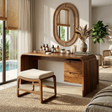 Modern Dressing Table Bedroom Walk In Closet Makeup Area