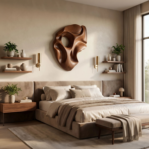 Contemporary Abstract Figure Wall Art Panel For Living Room