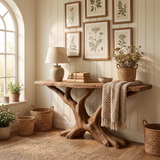 Contemporary Sculptural Console Table Modern Entryway