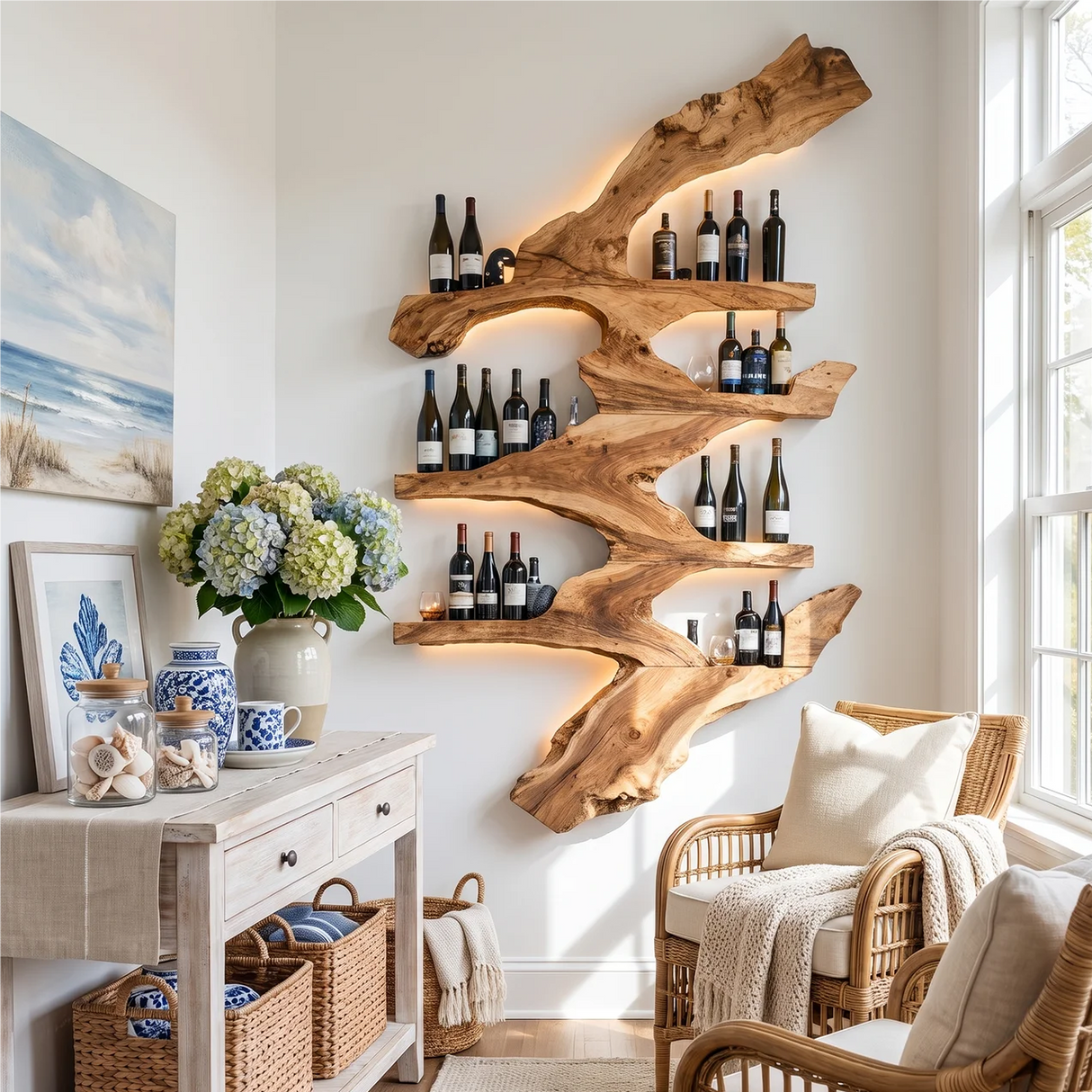 Handcrafted Wine Stand For Kitchen Wine Bottle Rack