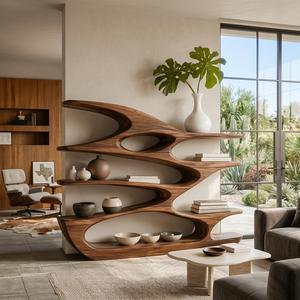 Contemporary Standing Shelf For Living Room Or Studio