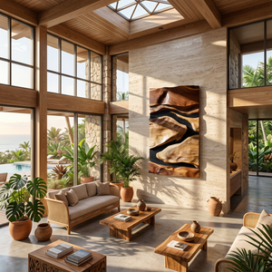 Organic Flow Wall Art For Contemporary Interior