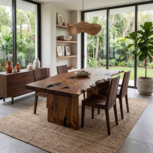 Organic Handcrafted Dining Table For Home Or Kitchen Room