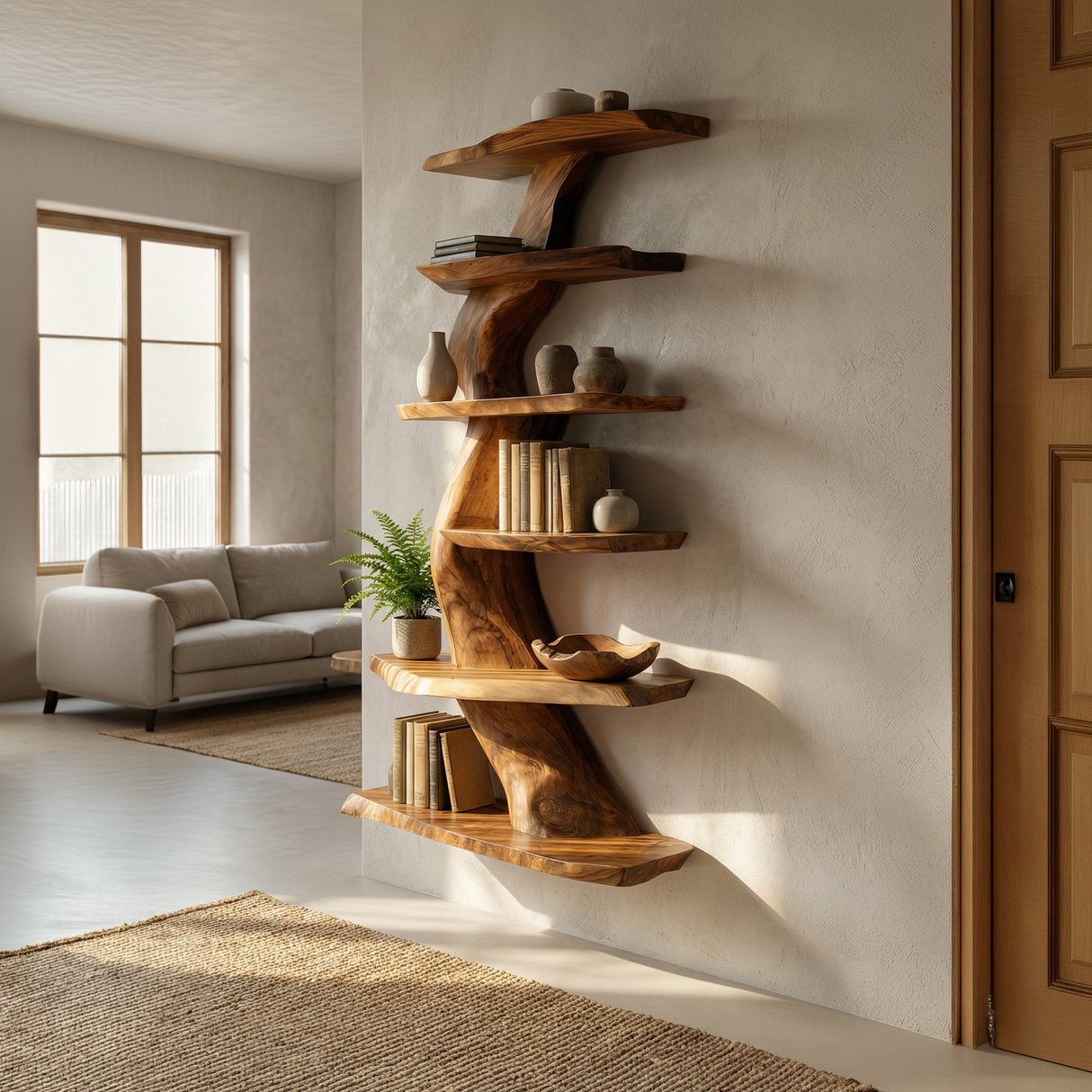 Contemporary Wall Shelf For Dining Room Storage Decor