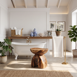 Rustic Shower Bench For Bathroom Seating And Decor