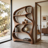 Organic Wall Bookcase For Contemporary Living Room