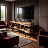 Contemporary Linear TV Stand For Apartment Interior