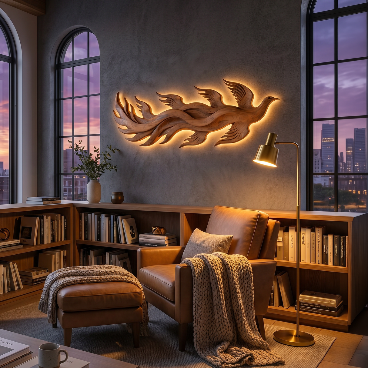 Minimalist Dimensional Wall Art For Luxury Suite Interior