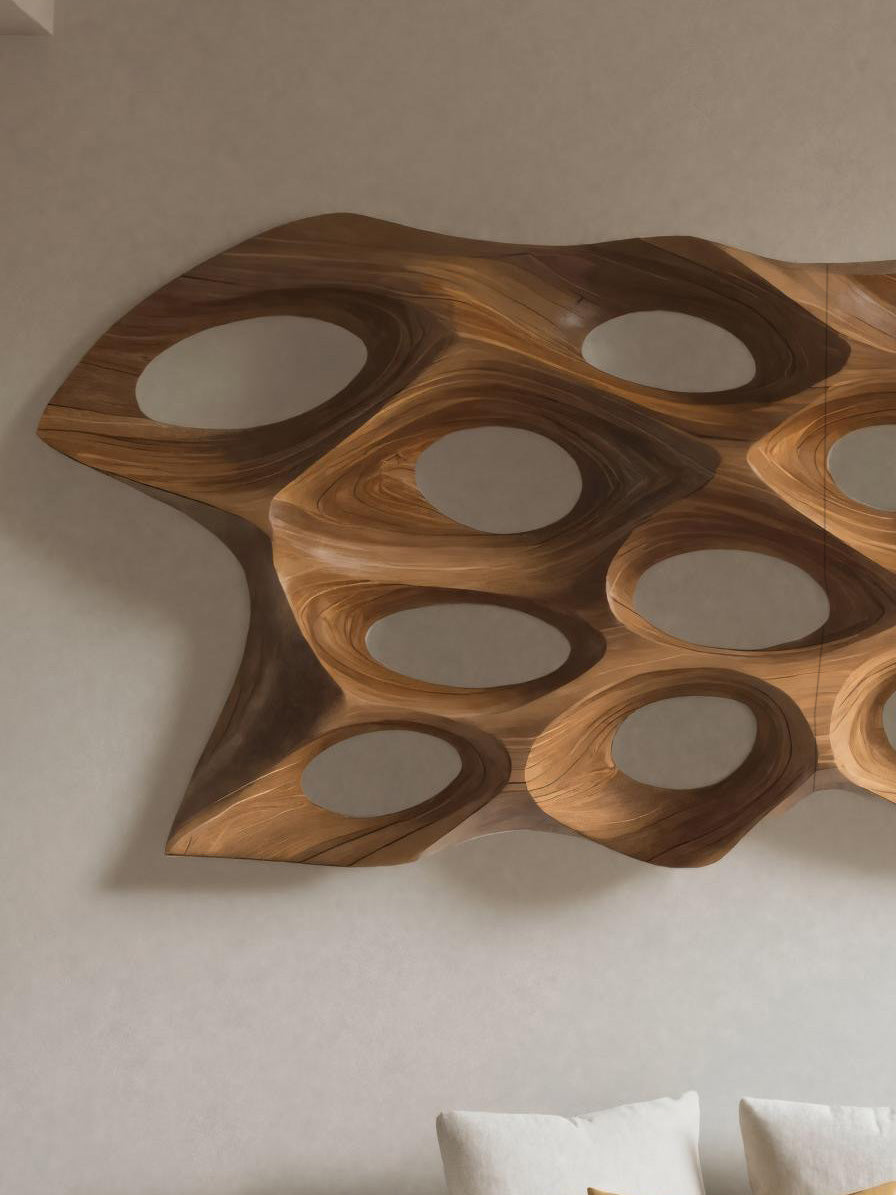 Organic Sculptural Wall Art Panel For Living Room Or Bedroom