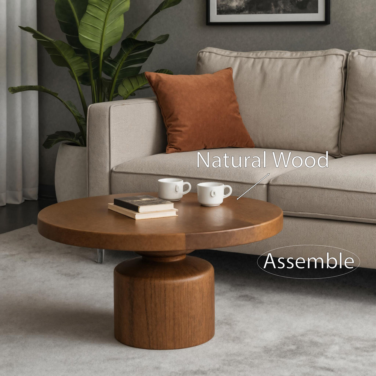 Modern Round Coffee Table For Living Room Or Lounge