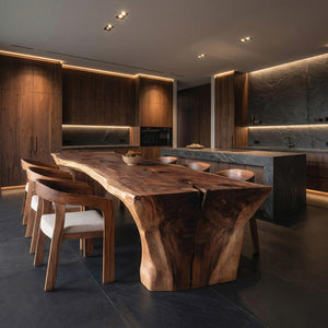 Wabi Sabi Handcrafted Dining Table For Dining Room