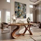 Organic Root Base Console Table Luxury Living Room