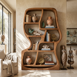 Modern Sculptural Bookshelf For Home Library Display