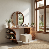 Contemporary Vanity Desk Studio Apartment Makeup Area Dressing Space