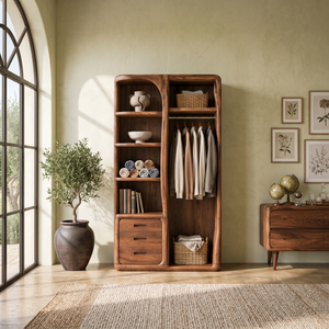 Scandinavian Organic Edge Wardrobe For Master Suite Interior