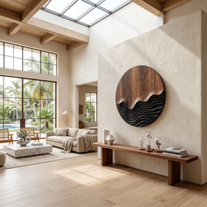 Modern Circular Wave Wall Art For Living Space