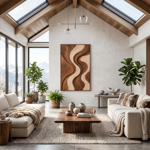 Organic Flow Panel Wall Art For Contemporary Home