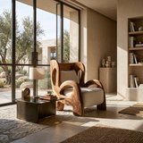 Luxury Contemporary Lounge Chair Poolside Reading Nook