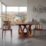 Contemporary Open Base Dining Table For Breakfast Nook