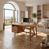 Luxury Live Edge Executive Desk Coastal Workspace