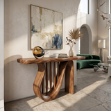 Modern Horseshoe Base Console Table Contemporary Hallway