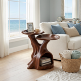 Contemporary Dual Tier Side Table Designer Residence
