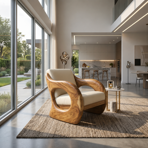 Futuristic Organic Lounge Chair for High-End Urban Residences