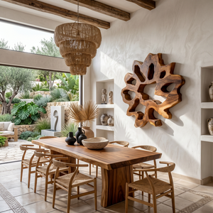 Rustic Organic Ring Wall Art For Dining Room