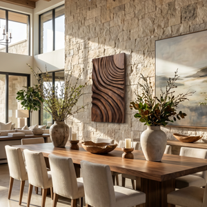 Modern Layered Flow Wall Art For Living Room