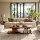 Mid Century Solid Wood Table For Cozy Interiors