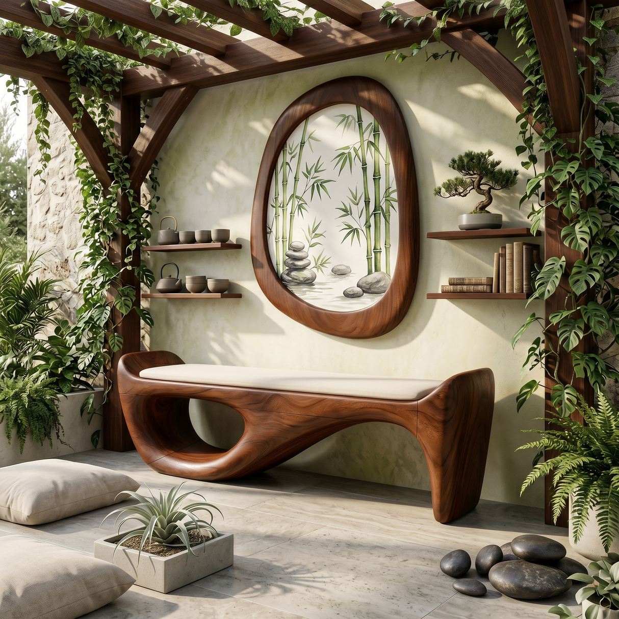 Designer Entryway Bench Organic Modern Home