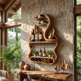 Mid Century Mountain Form Wine Holder For Dining Room