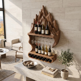 Contemporary Mountain Wine Storage Shelf For Lounge Area