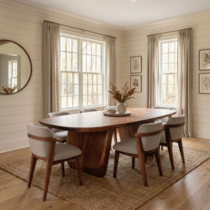 Mid Century Organic Dining Table For Dining Room